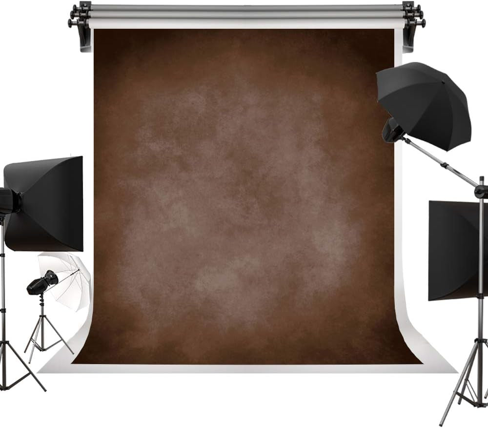 5X7Ft Portrait Brown Backdrops Photography Vintage Brown Backgrounds for Professional Photography Studio