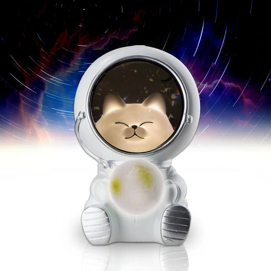 Astronaut Projector Night Light, Cute Spaceman LED Night Light Astronaut Moon Lamps for Kids Adults for Bedroom, Christmas, Birthdays, Space Cat